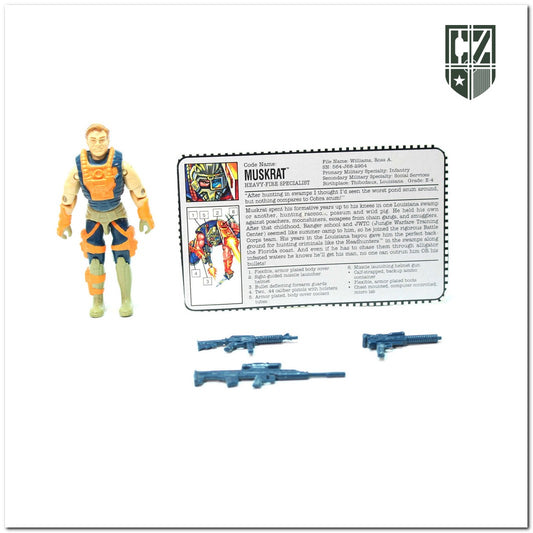 GI JOE Muskrat V3 1993 Comandos Em Ação Cobra